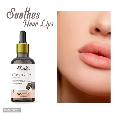 Laugha Chocolate Pink Lip Serum Oil For Chocolate  Flavour , Lip Shine, Glossy, Soft With Moisturizer For Men  Women 30 ml-thumb0