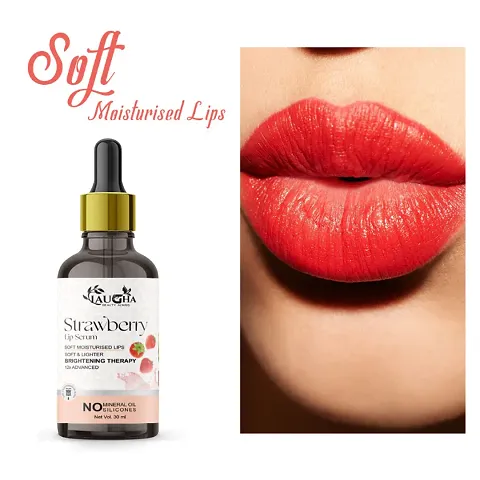 Laugha Strawberry, Chocolate And Beetroot Pink Lip Serum Oil For Glossy  Shiny Lips