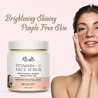 Laugha Vitamin- C Face Scrub Tan Removal Repair Damage Caused By Sun Acne And Pimples Scrub  (100 g)-thumb1