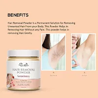 Laugha Hair Removal Powder ( Strawberry Fragrance ) For D-Tan Skin, Removing Hair Powder For UniSex 100 g-thumb2