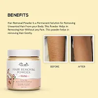 Laugha Hair Removal Powder ( Lichi Fragrance ) For D-Tan Skin, Removing Hair Powder For UniSex 100 g-thumb1