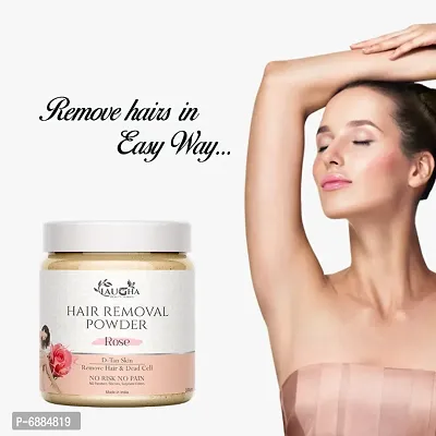 Laugha Hair Removal Powder (Rose Fragrance ) For Underarms, Hand, Legs  Bikini Line For Easy Hair Removal No Risk No Pain) Men  Women 200 gm-thumb3
