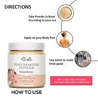 Laugha Hair Removal Powder (Stawberry Fragrance ) For Underarms, Hand, Legs  Bikini Line For Easy Hair Removal No Risk No Pain) Men  Women 200 gm-thumb1