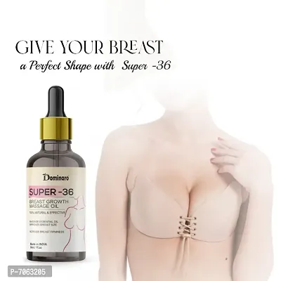 Dominaro  Pure Breast Growth Massage Oil 100% Natural Body Massage Oil for women Increase Breast A Perfect Shape With Fast - 36 30 ml