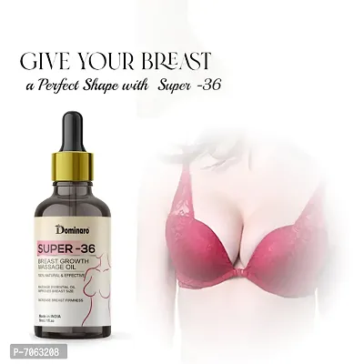 Dominaro  Pure Breast Growth Massage Oil 100% Natural Body Massage Oil for women Increase Breast A Perfect Shape With Fast - 36 30 ml