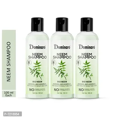 Dominaro Premium Neem Shampoo For Healthy Scalp  Hair Anti Dandruff Shampoo 300 ml-thumb0