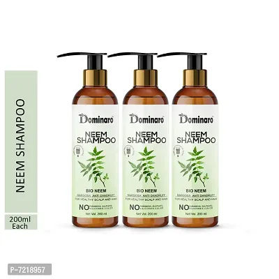 Dominaro Premium Neem Shampoo For Healthy Scalp  Hair Anti Dandruff Shampoo 600 ml