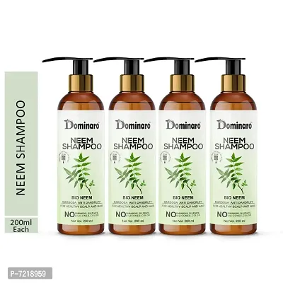 Dominaro Premium Neem Shampoo For Healthy Scalp  Hair Anti Dandruff Shampoo 800 ml