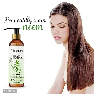 Dominaro Premium Neem Shampoo For Healthy Scalp  Hair Anti Dandruff Shampoo 200 ml