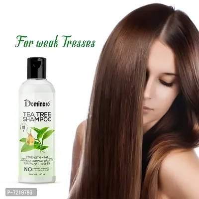 Dominaro Premium Tea Tree Anti-Dandruff Shampoo For Weak Tresses , Strengthining  Nourishing Shampoo 100 ml