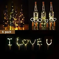 Shop Code 20 Wine Bottle Lights with Cork Copper Wire Lights,2M Battery Operated Fairy Light for Diwali, Christmas, Bride to Be, Birthday Decorati-thumb1