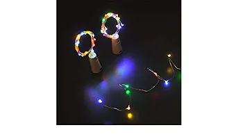 Shop Code Universe 20 LED, 2 Meter Multi Color Wine Bottle, Cork LED Strip (Pack of 12,Battery Powered ,Glass)-thumb1