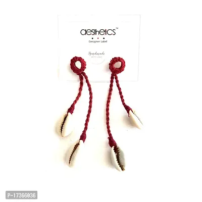 Handcrafted twisted thread kaudi earring