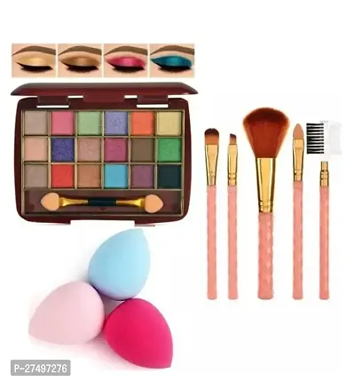 Professional makeup kit eye shadow kit, 5in1makeup brush, 3 pcs blender