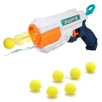 2 in 1 magic blaster gun with soft eva balls and water shooting gun magic blaster gun for kids toy gun with 6 foam balls for 3+ kids-Multi color
