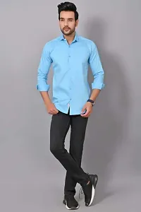 Trendy Stylish Cotton Long Sleeves Slim Fit Casual Shirt-thumb1