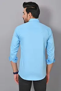 Trendy Stylish Cotton Long Sleeves Slim Fit Casual Shirt-thumb2