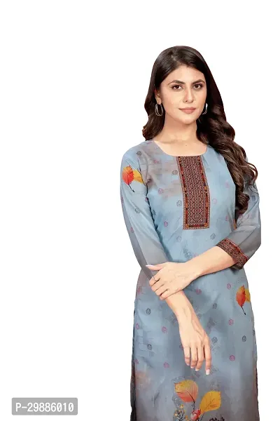 Stylish Cotton Blend Printed Calf Length Kurta-thumb4