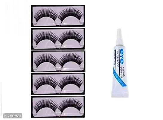 5 PCS EYELESHES AND GLUE COMBO FOR MAKEUP-thumb0