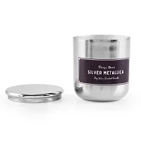 Floryn Decor Scented Metal Jar Soy Candle | Best Scented Metal Jar Candles | Metal Jar with Metal Lid | Each Burning Time- 24 Hours (Silver)-thumb4