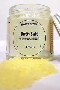 Floryn Decor? Bath Salt for Body  Foot Spa, Calming, Relaxing, Muscle Pain Relief, Aromatherapy with 100% Pure  Natural Sea Salt | Epsom salt for bath | Scent- Rose,100gm-thumb1