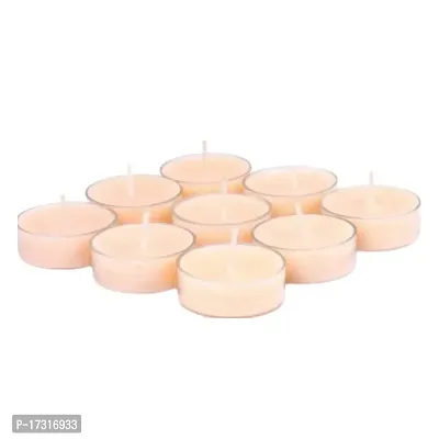 Floryn Decor? Scented Tealight Candles | Fragrance Tealight Candles | Romantic Dinner Candle | Acrylic Tea Light Candle (Jasmine, Pack of 20)