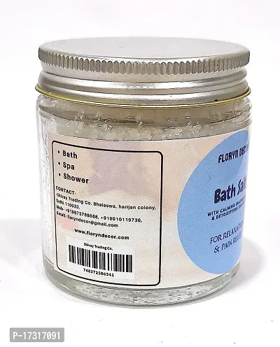 Floryn Decor? Bath Salt for Body  Foot Spa, Calming, Relaxing, Muscle Pain Relief, Aromatherapy with 100% Pure  Natural Sea Salt | Epsom salt for bath | Scent- Rose,100gm-thumb4