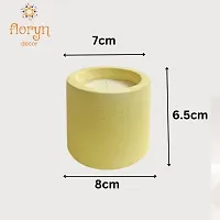 Floryn Decor Handmade Concrete Jar Candle Vanilla Caramel Aroma| Essential Oil and Soy Wax Aroma Candle Made for Relaxation, Home Decor, Gift, Bedroom, Bathroom | Fragrance Candle (Pack of 1)-thumb1