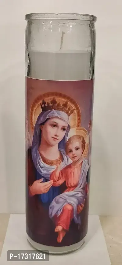 Floryn Decor? Prayer Candles | Printed Prayer Candles | Pillar Candles for Religious | 7 Days Long-Burning Unscented Candles (St. Anthony)