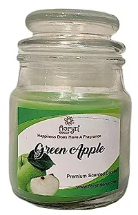 Floryn Decor Cookie Jar Scented Candles | Best Scented Candle (Green Apple, 100 ml)-thumb1