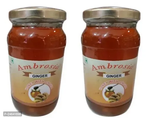 Ambrosia Honey with Ginger-300 Grams Each, Pack Of 2