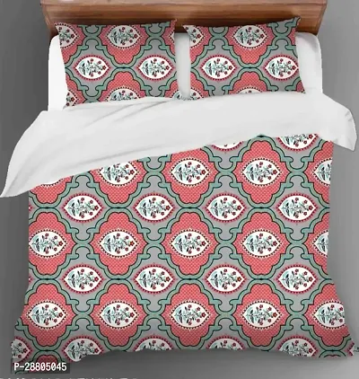 Classic Polycotton Printed Bedsheet with Pillow Covers-thumb0