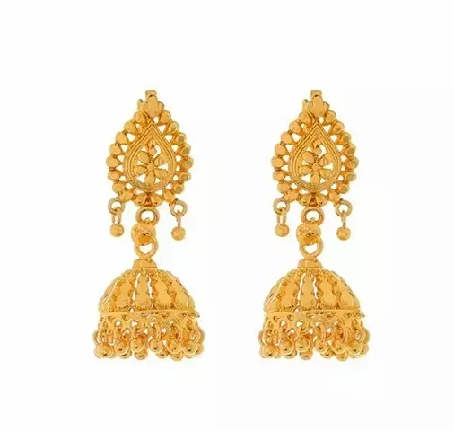 Traditional plated jhumki