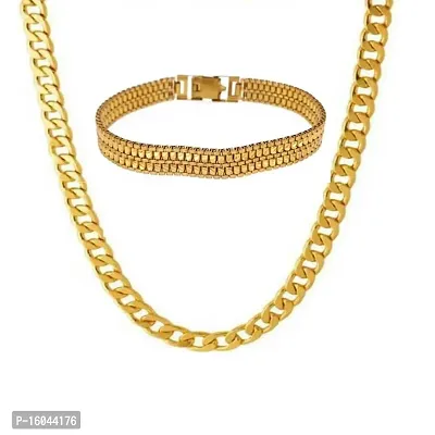 KJ Verma Sehwag Chain  With Light Bracelet  For Mens/Boys(Pack Of 2).