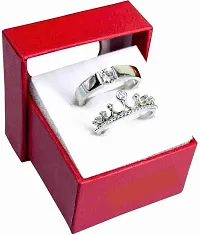 KJ Verma Silver Adjustable Couple Ring For Girls  Boys_1.-thumb1