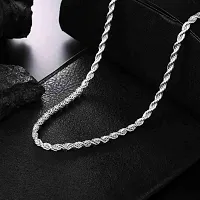 Alluring Silver Brass  Chain For Men-thumb1