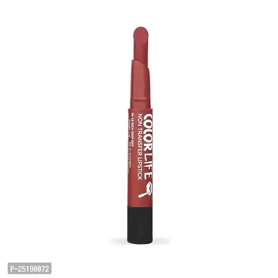 Teen Teen Non Transfer Water Proof Long Lasting Matte Lipstick Rich (Deep Red)-thumb2