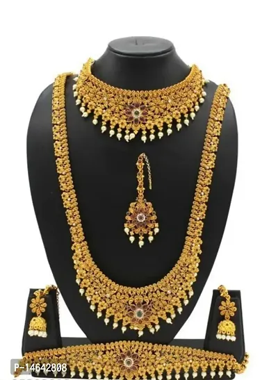 Beautiful Golden Temple Jewellery Sets For Women
