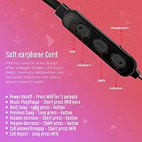 Bluetooth Earphones for Micromax Canvas Selfie 4 Earphones Original Like Wireless Bluetooth Neckband in-Ear Headphones Headset with Mic, Deep Bass, Sports Earbuds (15 Hours, JO21)-thumb4