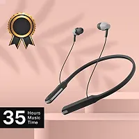 Bluetooth Earphones for Infinix Smart 6 HD Earphones Original Like Wireless Bluetooth Neckband in-Ear Headphones Headset with Mic, Deep Bass, Sports Earbuds (35 Hours, HORI6)-thumb2