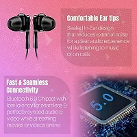 Bluetooth Earphones for HTC Wildfire E Star Earphones Original Like Wireless Bluetooth Neckband in-Ear Headphones Headset with Mic, Deep Bass, Sports Earbuds (15 Hours, JO21)-thumb3