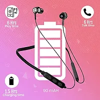 Bluetooth Earphones for Sam-Sung Galaxy Note 20 Lite Earphones Original Like Wireless Bluetooth Neckband in-Ear Headphones Headset with Mic, Deep Bass, Sports Earbuds (15 Hours, JO21)-thumb2