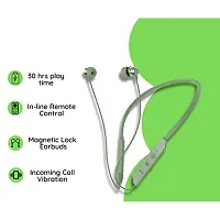 Bluetooth Earphones for Motorola One Power (P30 Note) Earphones Original Like Wireless Bluetooth Neckband in-Ear Headphones Headset with Mic, Deep Bass, Sports Earbuds (25 Hours, VBR3)-thumb3