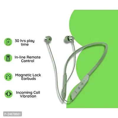 Bluetooth Earphones for Motorola One Power (P30 Note) Earphones Original Like Wireless Bluetooth Neckband in-Ear Headphones Headset with Mic, Deep Bass, Sports Earbuds (25 Hours, VBR3)-thumb4