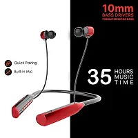 Bluetooth Earphones for Micromax Canvas Tab P802 Earphones Original Like Wireless Bluetooth Neckband in-Ear Headphones Headset with Mic, Deep Bass, Sports Earbuds (60 Hours, CSM3)-thumb3