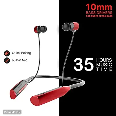 Bluetooth Earphones for Micromax Canvas Tab P802 Earphones Original Like Wireless Bluetooth Neckband in-Ear Headphones Headset with Mic, Deep Bass, Sports Earbuds (60 Hours, CSM3)-thumb4