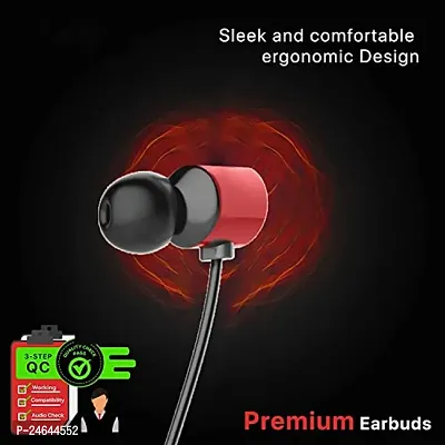 Bluetooth Earphones for Nubia Red Magic Mars Earphones Original Like Wireless Bluetooth Neckband in-Ear Headphones Headset with Mic, Deep Bass, Sports Earbuds (60 Hours, CSM3)-thumb5