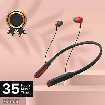 Bluetooth Earphones for Lenovo Tab P11 5G Earphones Original Like Wireless Bluetooth Neckband in-Ear Headphones Headset with Mic, Deep Bass, Sports Earbuds (35 Hours, HORI6)-thumb2