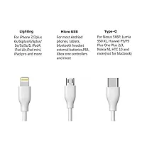 3-in-1 Cable for vivo S12 Pro/S 12 Pro USB Cable | High Speed Rapid Fast Turbo Android  Tablets Car Mobile Cable With Micro/Type-C/iPh USB Multi Charging Cable (3 Amp, WM3)-thumb1