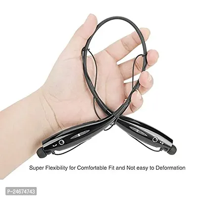 Bluetooth Earphones for Lenovo Tab M10 HD Earphones Original Like Wireless Bluetooth Neckband in-Ear Headphones Headset with Mic, Deep Bass, Sports Earbuds (8 Hours, HBS10)-thumb3